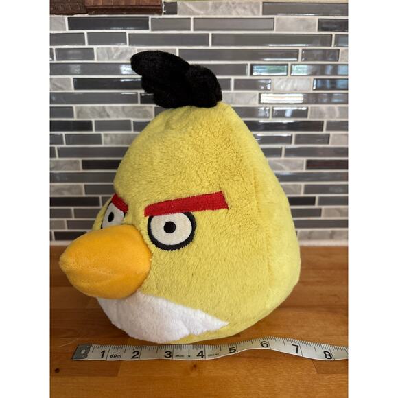 Angry Bird Yellow Chuck Bird Plush 10" Tall 2010 Commonwealth plush- NO SOUND - Picture 3 of 4